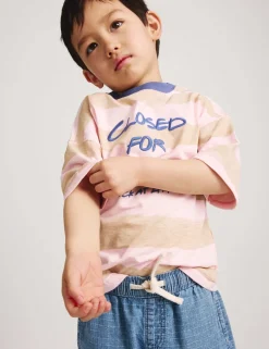 Pure Cotton Ripstop Barrel Jeans (2-8 Yrs)