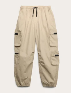 Pure Cotton Ripstop Cargo Trousers (6-16 Yrs)