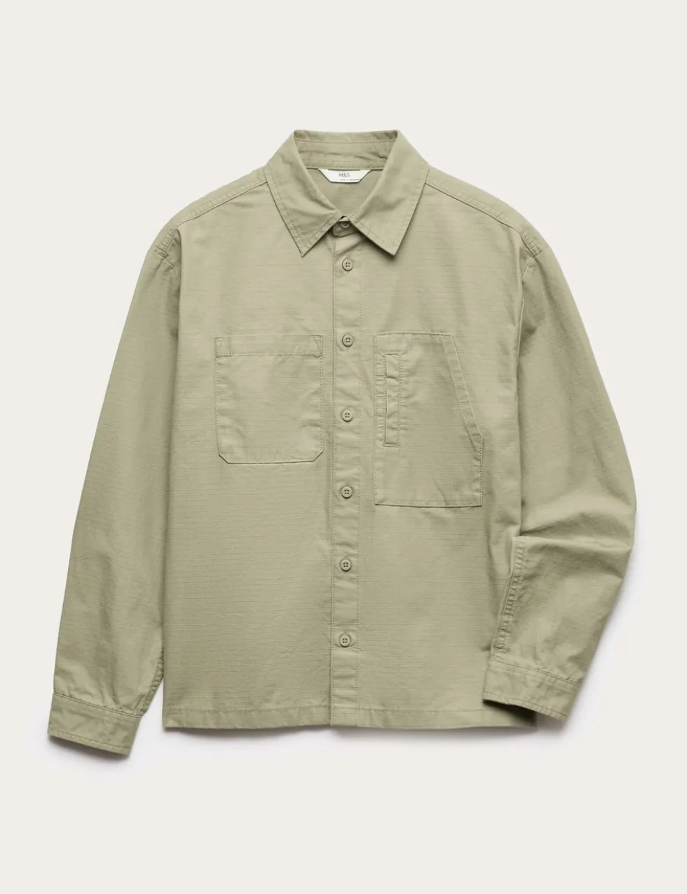Pure Cotton Ripstop Shirt (6-16 Yrs)