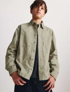 Pure Cotton Ripstop Shirt (6-16 Yrs)