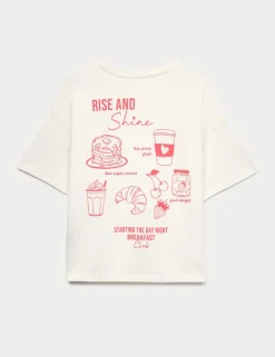 Pure Cotton Rise and Shine Short Pyjamas (6-16 Yrs)