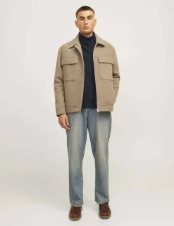 Pure Cotton Roll Neck Jumper