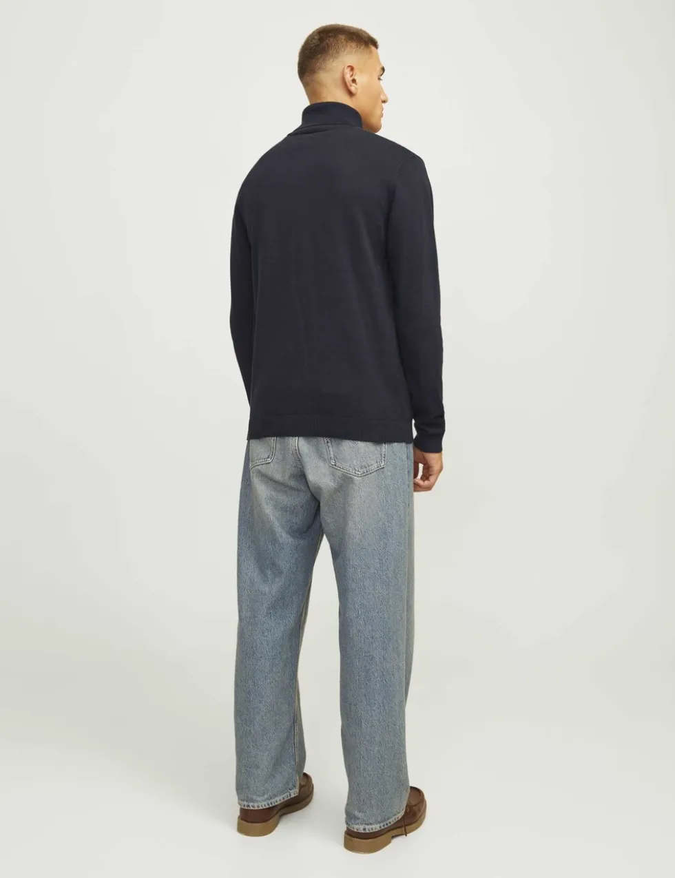 Pure Cotton Roll Neck Jumper
