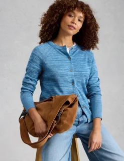 Pure Cotton Round Neck Cardigan