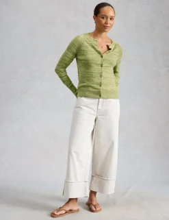 Pure Cotton Round Neck Cardigan
