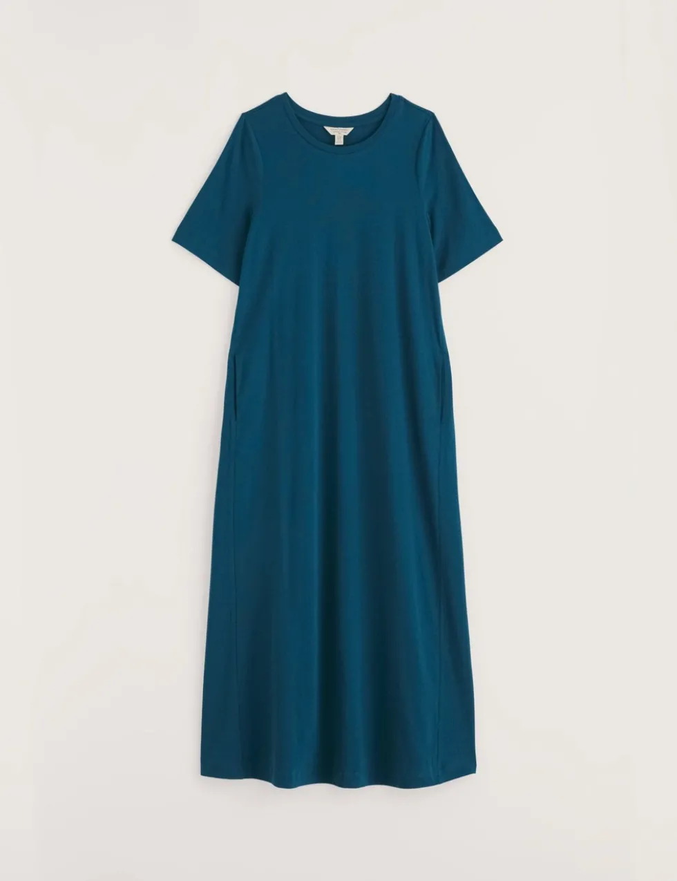 Pure Cotton Round Neck Maxi Dress