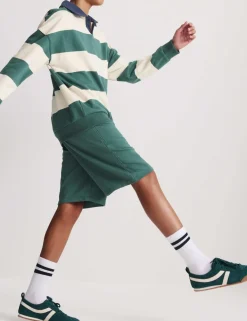 Pure Cotton Rugby Top & Shorts Set (6-16 Yrs)