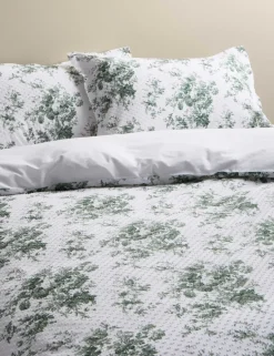 Pure Cotton Sabrine Floral Dobby Bedding Set