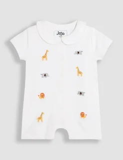 Pure Cotton Safari Sleepsuit (0-12 Mths)
