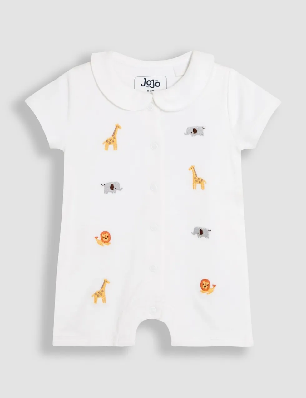 Pure Cotton Safari Sleepsuit (0-12 Mths)
