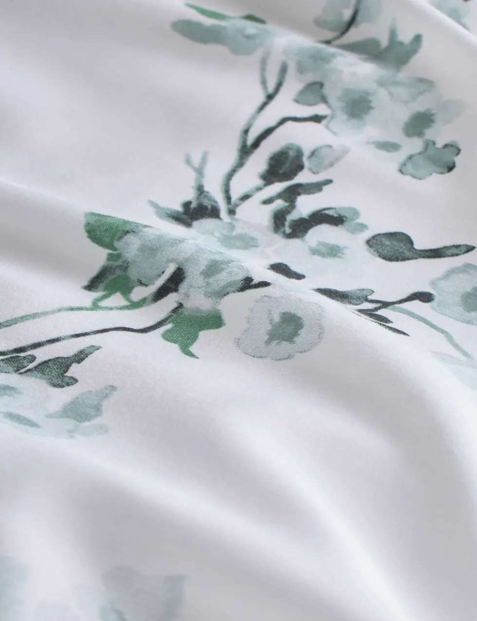 Pure Cotton Sateen Cherry Blossom Bedding Set