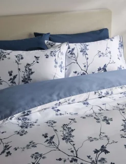 Pure Cotton Sateen Cherry Blossom Bedding Set
