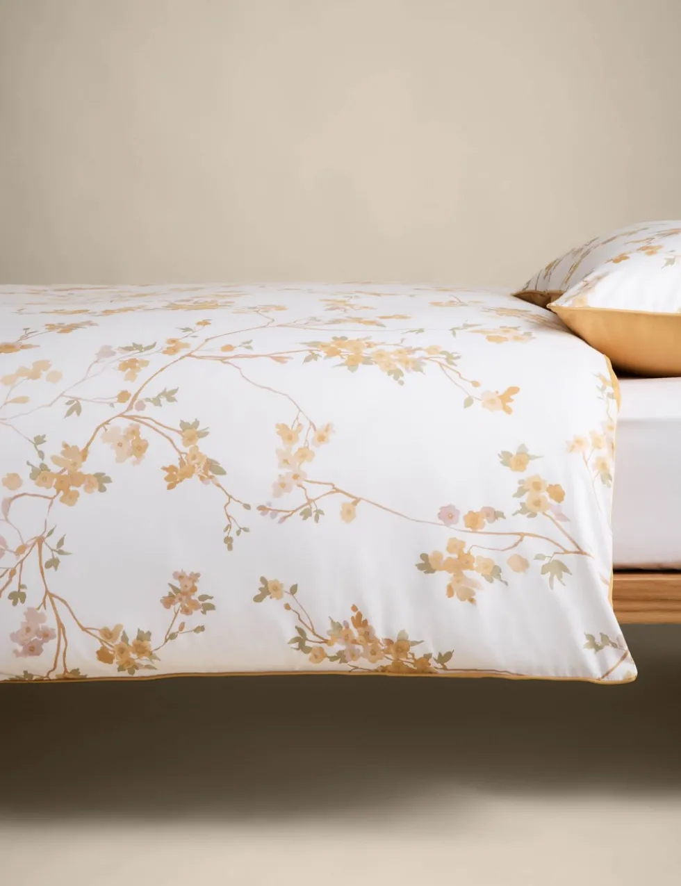 Pure Cotton Sateen Cherry Blossom Bedding Set