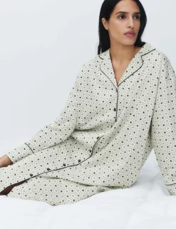 Pure Cotton Sateen Eid Printed Nightshirt