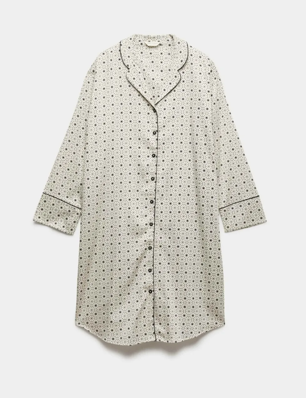 Pure Cotton Sateen Eid Printed Nightshirt