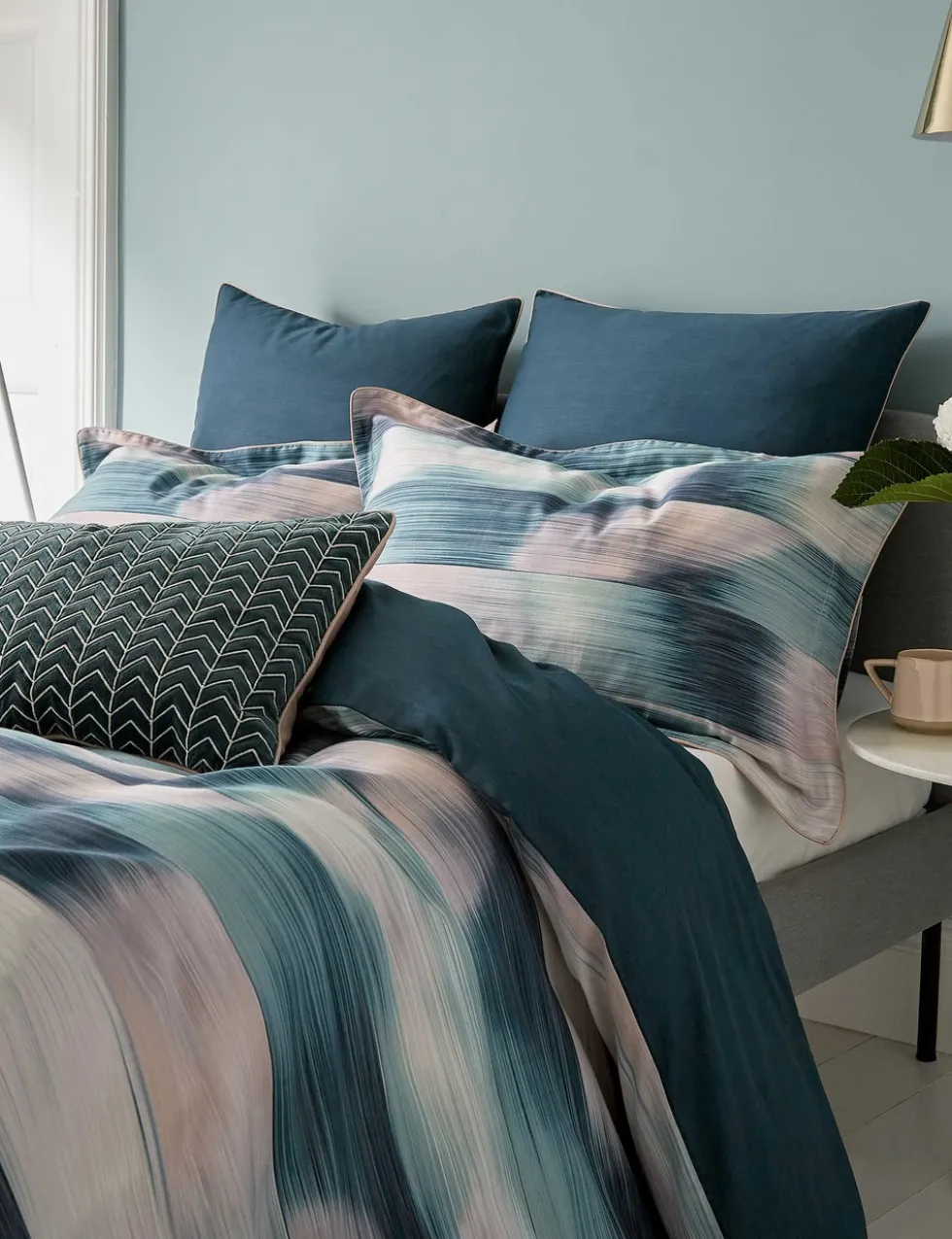 Pure Cotton Sateen Oscillation Bedding Set