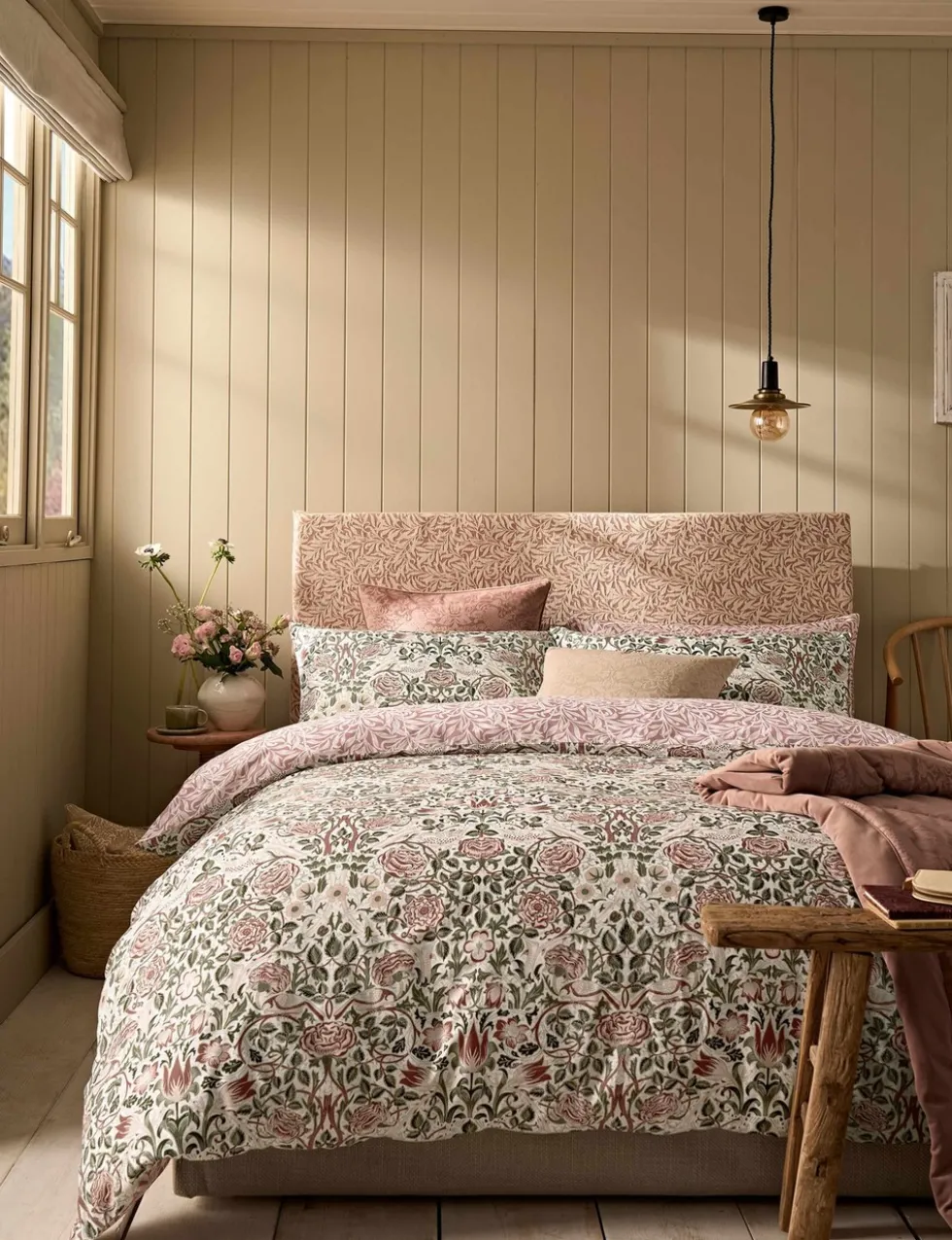 Pure Cotton Sateen Rose Brick Bedding Set
