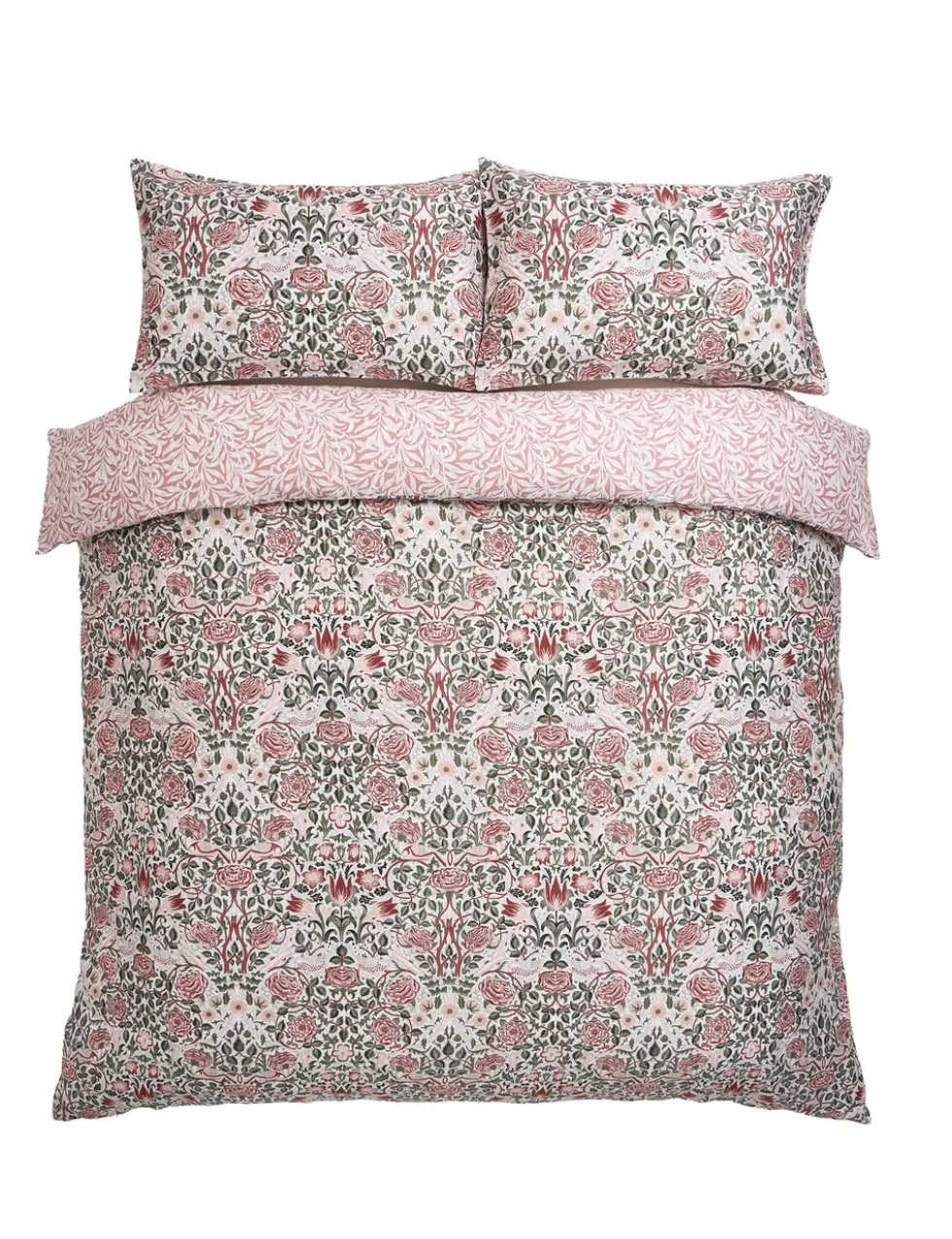 Pure Cotton Sateen Rose Brick Bedding Set