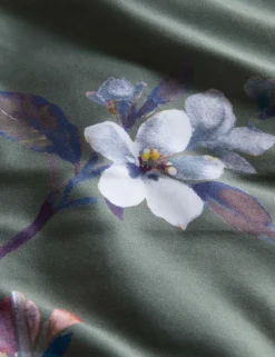 Pure Cotton Sateen Solene Painted Blooms Bedding Set