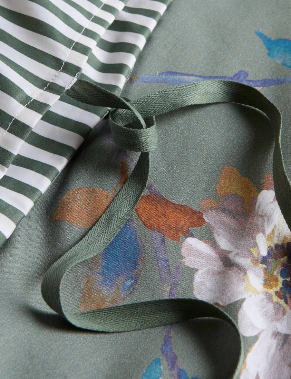 Pure Cotton Sateen Solene Painted Blooms Bedding Set