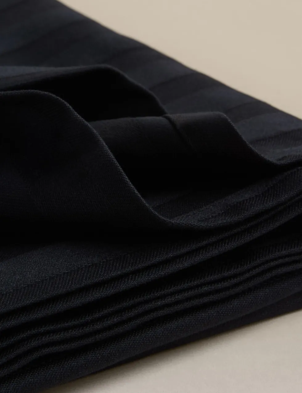 Pure Cotton Sateen Striped Tablecloth