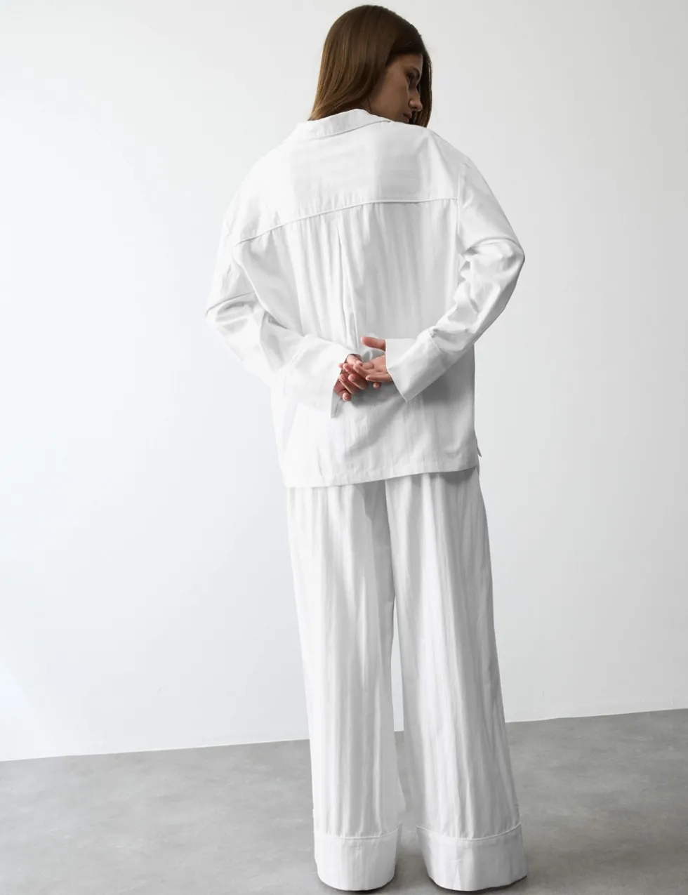 Pure Cotton Sateen Striped Pyjama Set