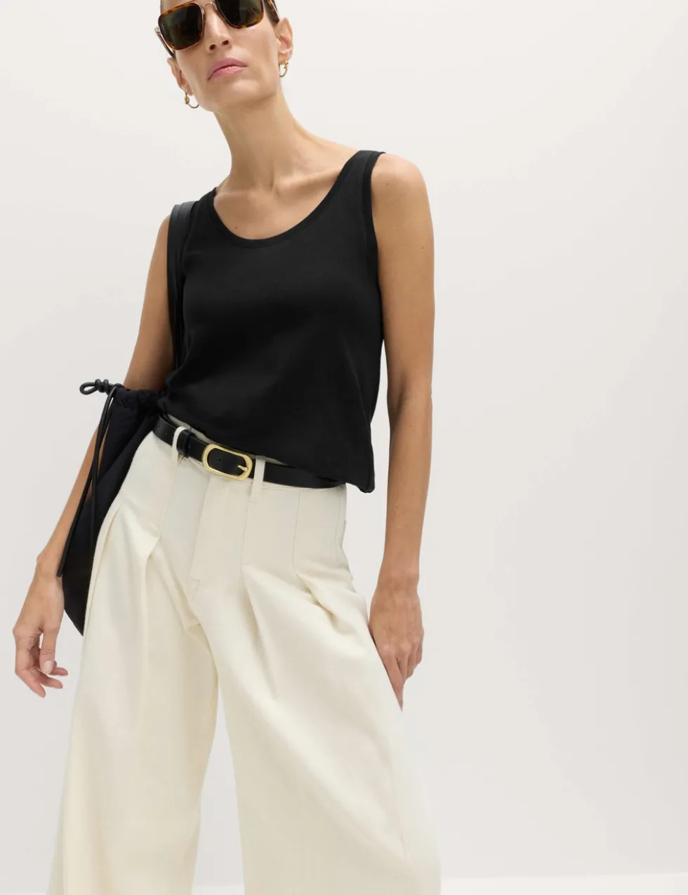 Pure Cotton Scoop Neck Top