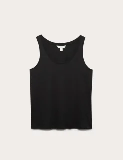 Pure Cotton Scoop Neck Top
