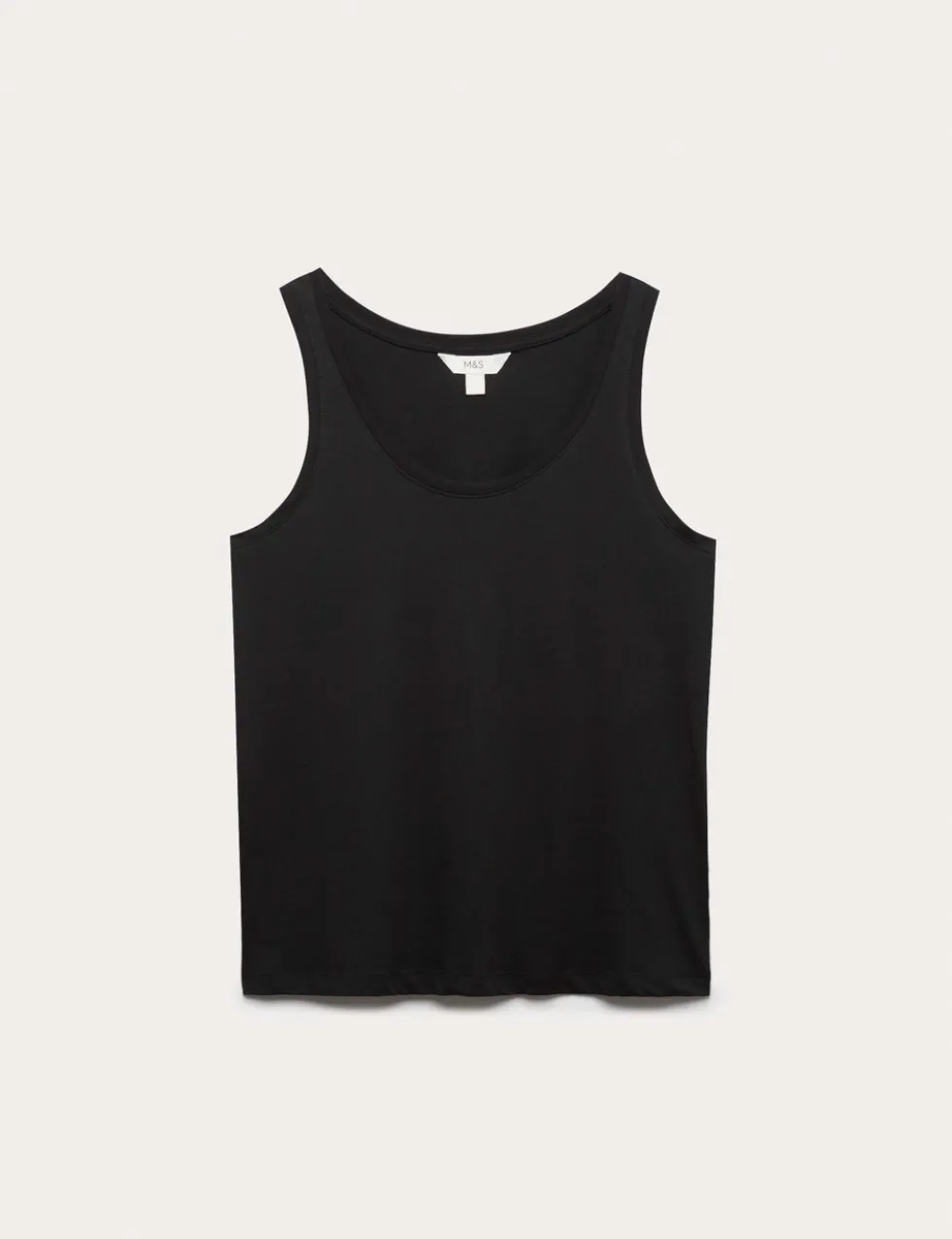 Pure Cotton Scoop Neck Top