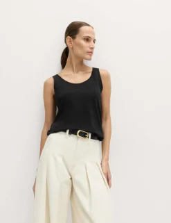 Pure Cotton Scoop Neck Top