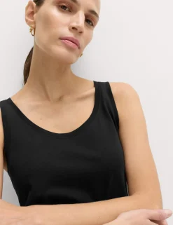 Pure Cotton Scoop Neck Top