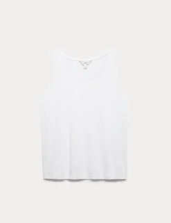 Pure Cotton Scoop Neck Top