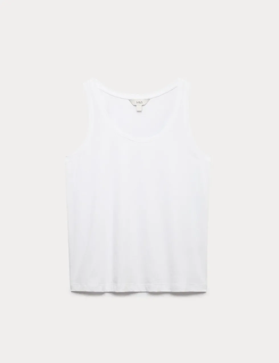 Pure Cotton Scoop Neck Top