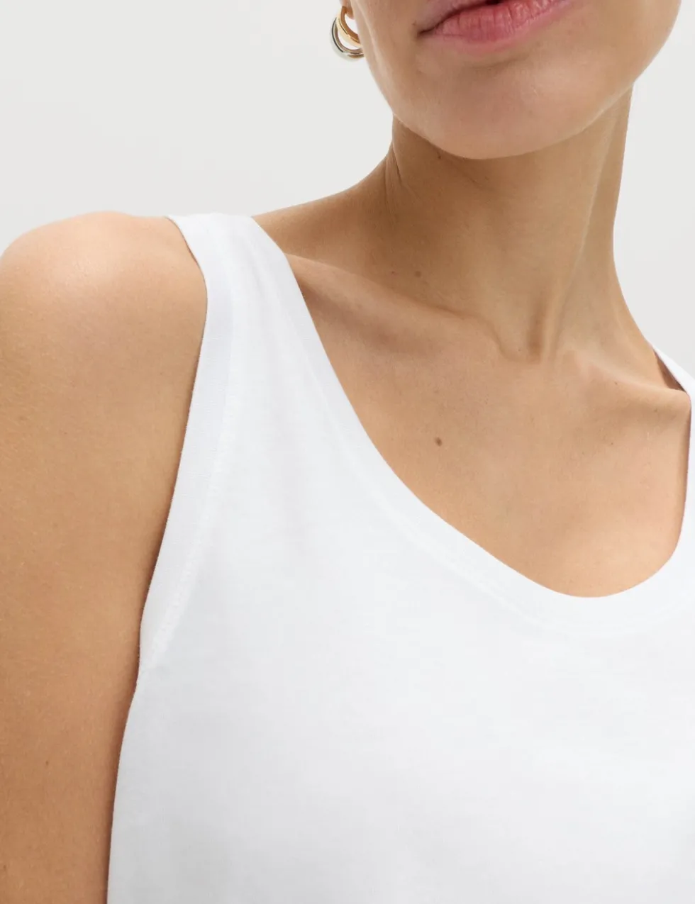 Pure Cotton Scoop Neck Top