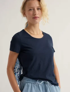 Pure Cotton Scoop Neck T-Shirt