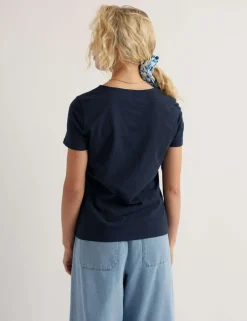 Pure Cotton Scoop Neck T-Shirt