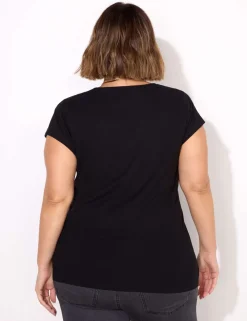 Pure Cotton Scoop Neck T-Shirt
