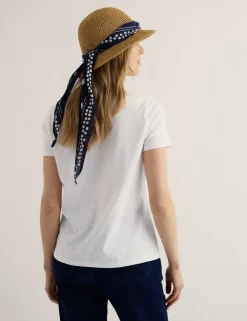 Pure Cotton Scoop Neck T-Shirt