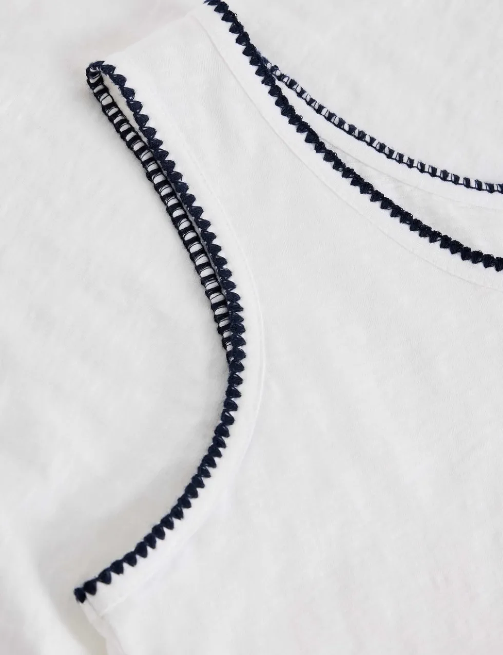 Pure Cotton Scoop Neck Vest
