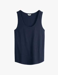 Pure Cotton Scoop Neck Vest