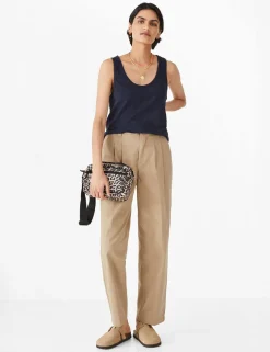 Pure Cotton Scoop Neck Vest