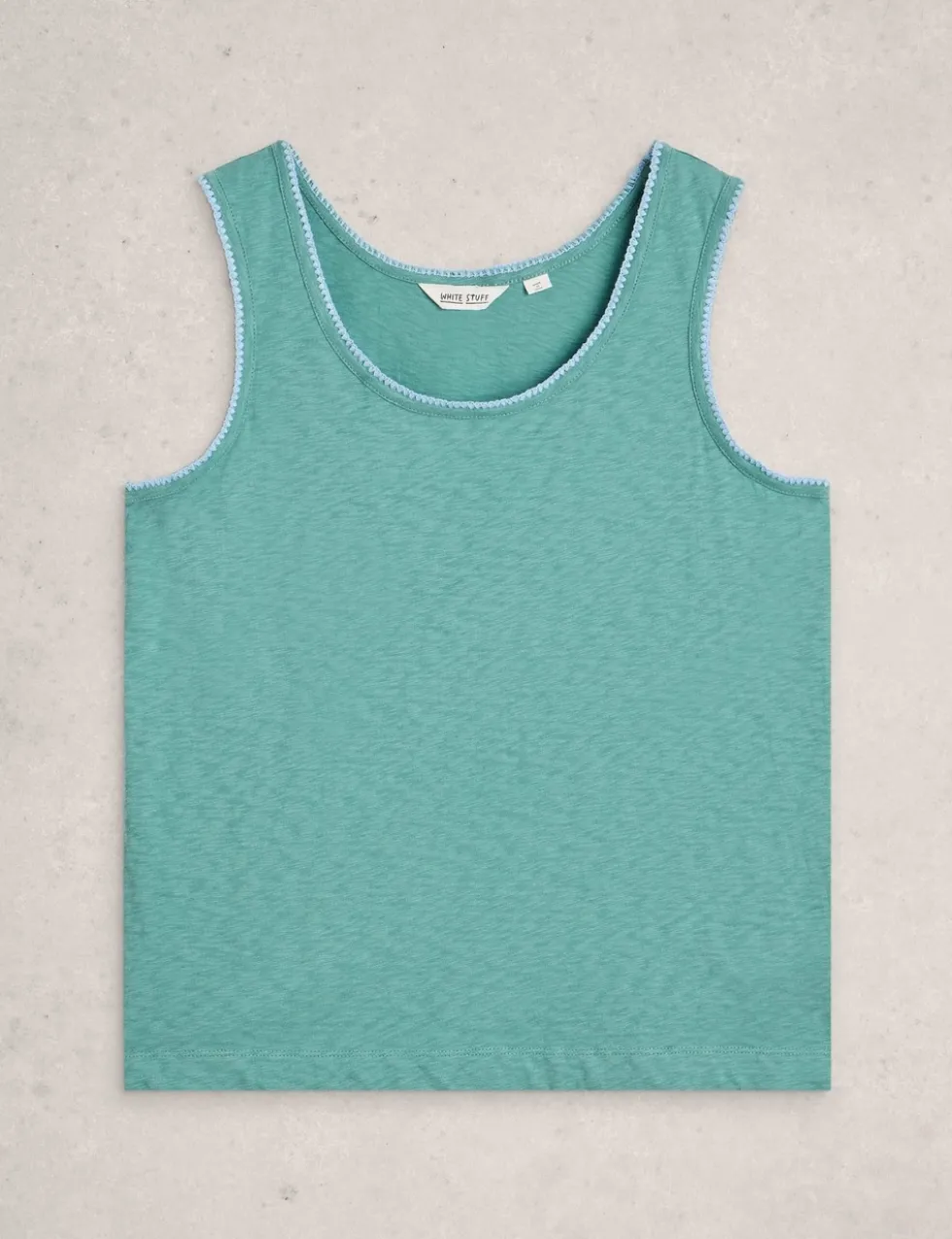 Pure Cotton Scoop Neck Vest