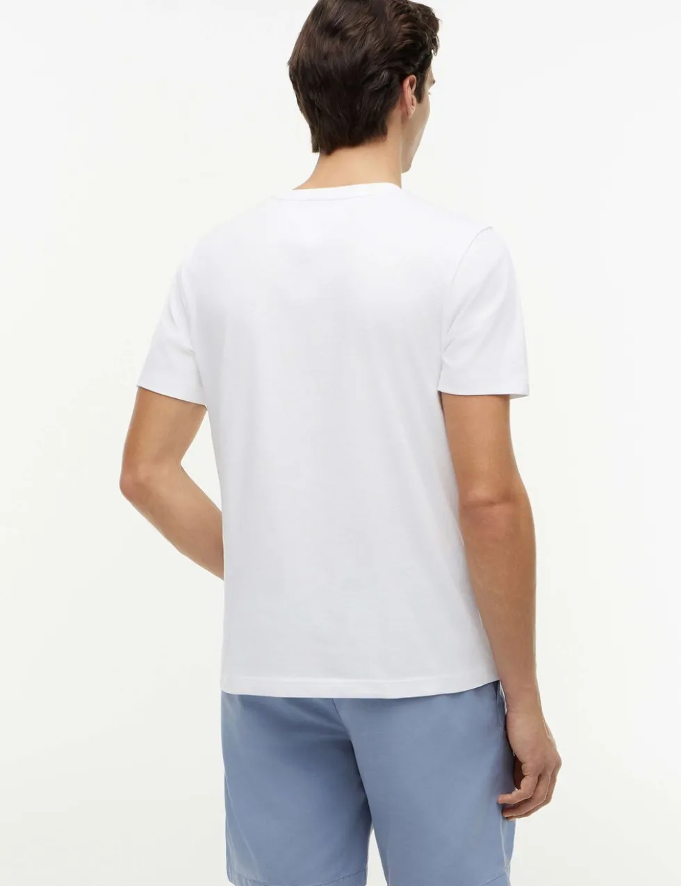 Pure Cotton Script Flag Crew Neck T-Shirt