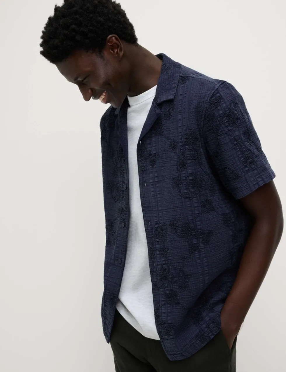 Pure Cotton Seersucker Shirt