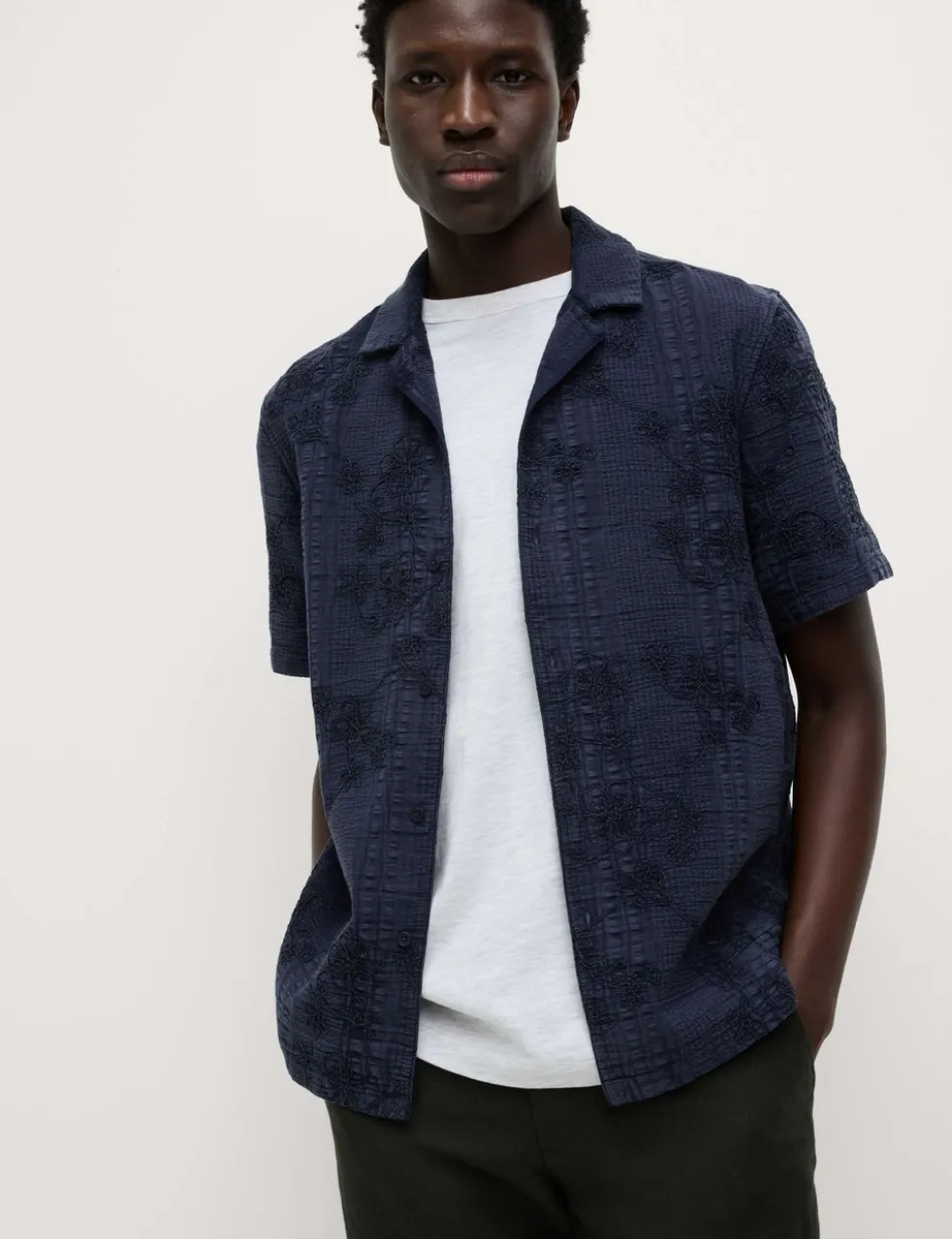 Pure Cotton Seersucker Shirt