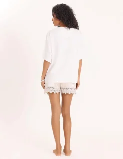Pure Cotton Shell Print Relaxed T-Shirt