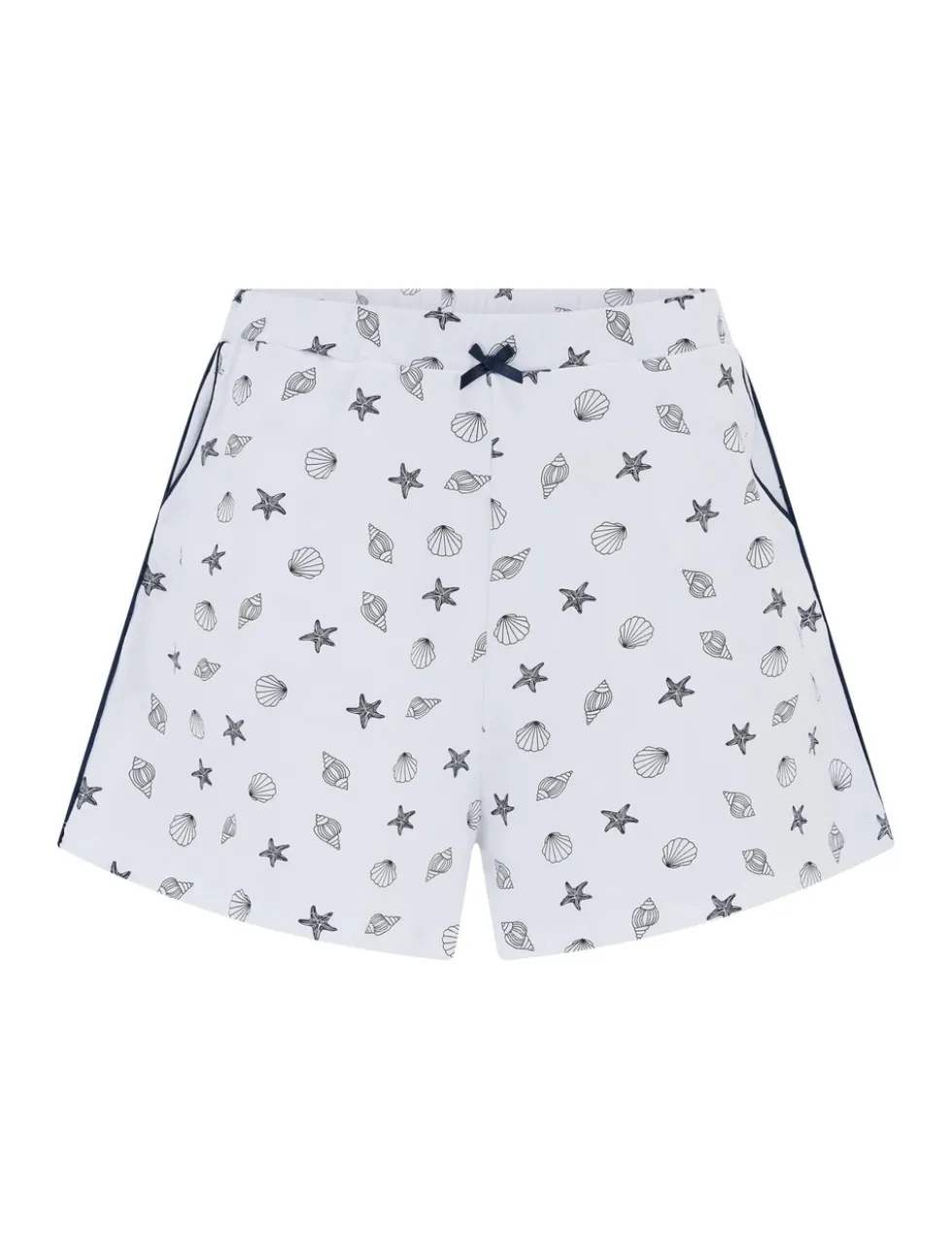 Pure Cotton Shell Print Revere Shortie Set