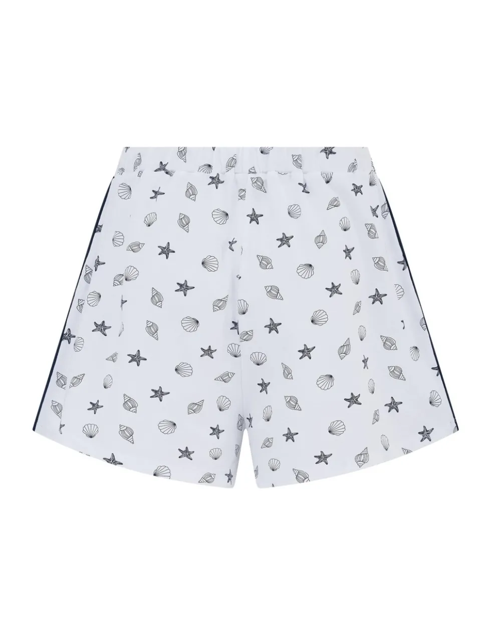 Pure Cotton Shell Print Revere Shortie Set