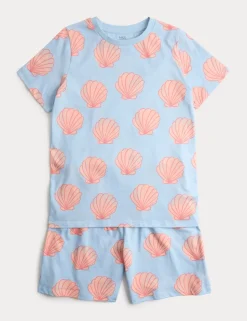 Pure Cotton Shell Short Pyjamas (1-16 Yrs)