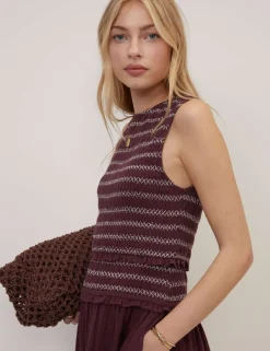 Pure Cotton Shirred Midi Skater Dress